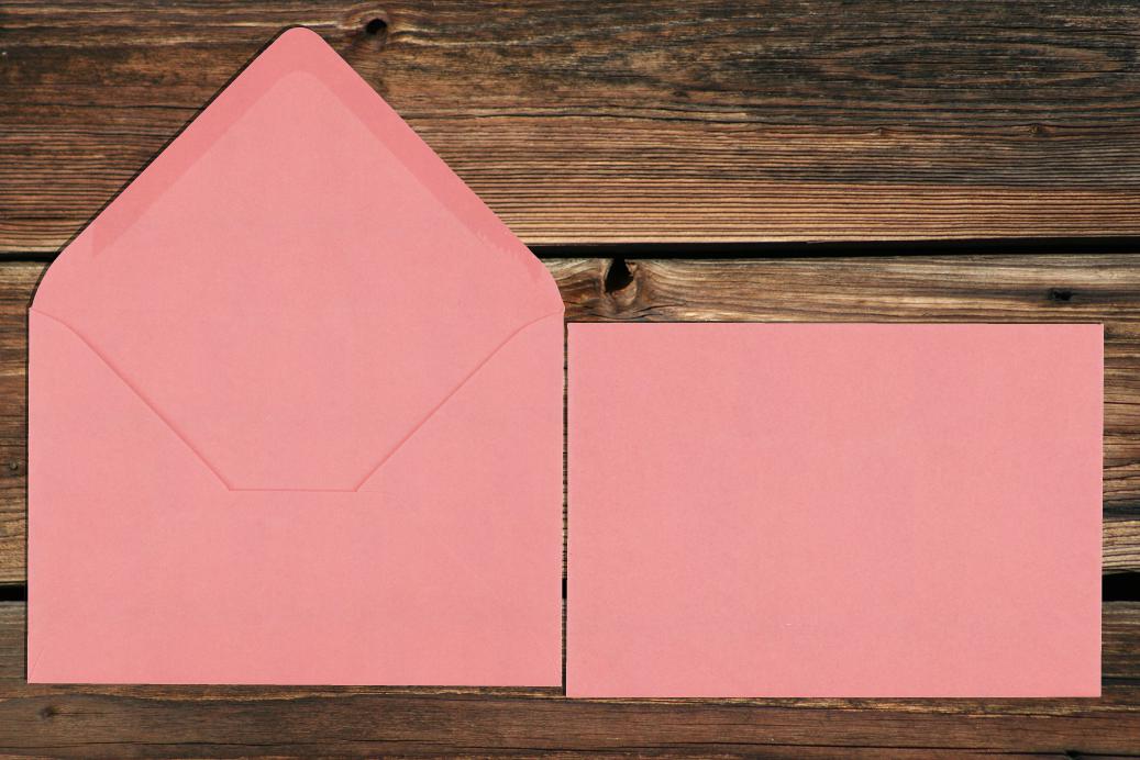 Briefhüllen 110x156 mm Nassklebend Dunkelrosa 120 g/qm